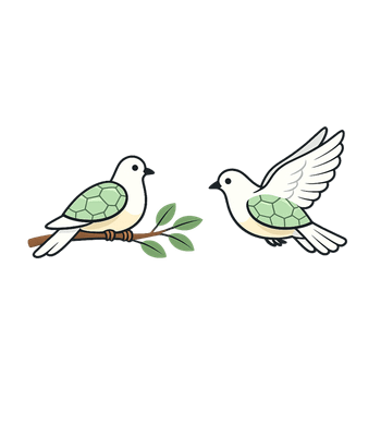 Cute Turtle Doves