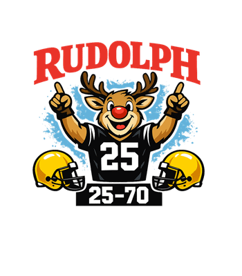 Rudolph Touchdown Reindeer