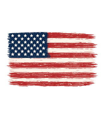 Distressed American Flag Tee