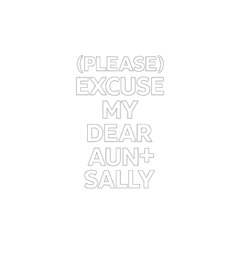 Dear Aunt Sally Math