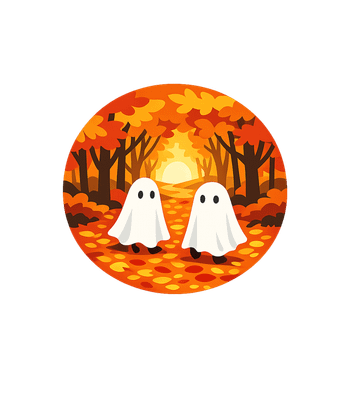 Cute Autumn Ghosts