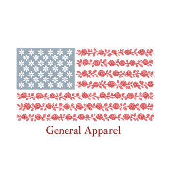 Floral American Flag
