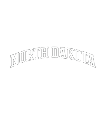 North Dakota Varsity State Premium Cotton Hoodie