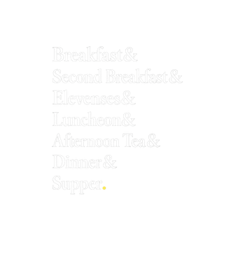 Hobbit Meal Schedule