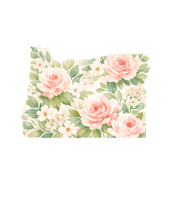 Oregon Floral Map