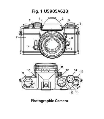 Vintage Camera Blueprint