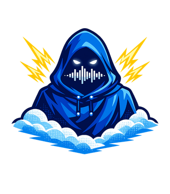 Sound Wave Hooded Figure