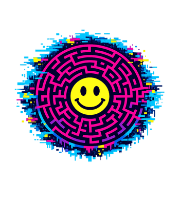 Smiley Glitch Maze