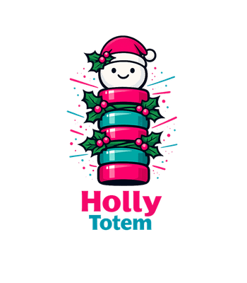 Christmas Holly Totem