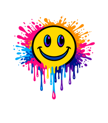 Dripping Smiley Face
