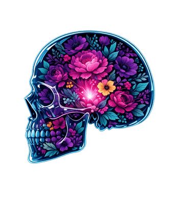 Floral Skull Radiance