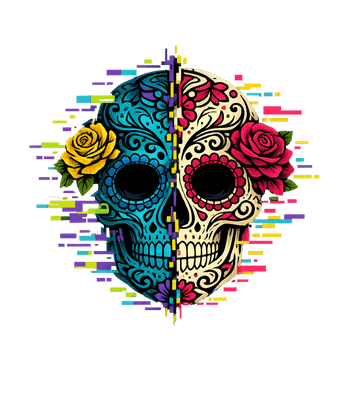 Glitch Sugar Skull