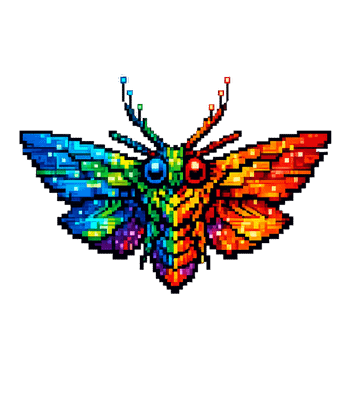 Rainbow Pixel Moth