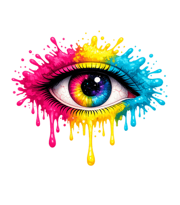 Colorful Splatter Eye