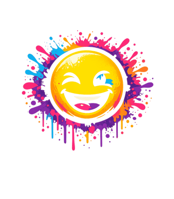 Vibrant Winking Emoji