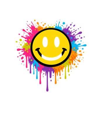 Happy Paint Splatter