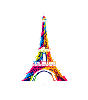 Vibrant Paris Eiffel Tower