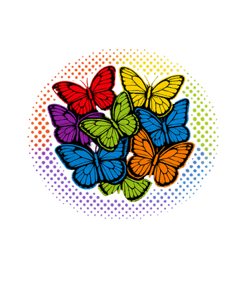 Vibrant Butterfly Garden