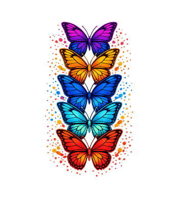 Vibrant Butterfly Art