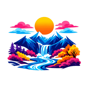 Vibrant Mountain Landscape