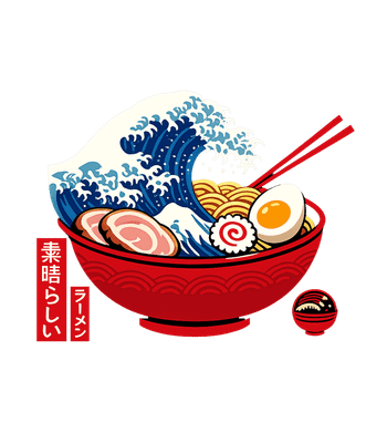 Amazing Ramen Wave Art
