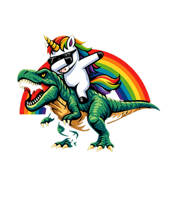 Dabbing Unicorn T-Rex
