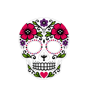 Vibrant Sugar Skull