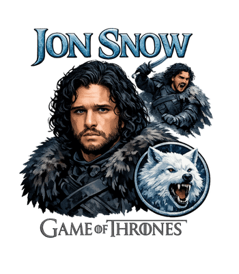 Jon Snow Direwolf Knight