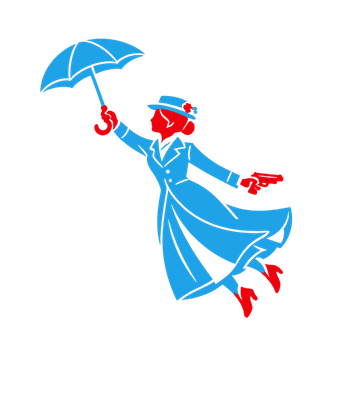 Armed Umbrella Lady