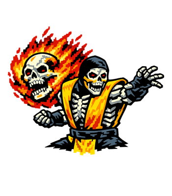 Flaming Skeleton Fighter