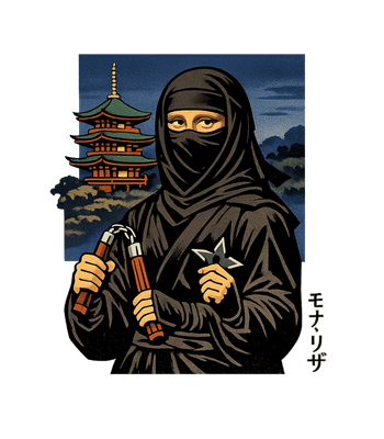 Mona Ninja Japanese Art