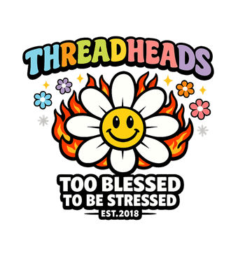 Threadheads Blessed Smiley Flower