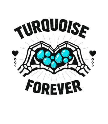 Turquoise Forever Heart
