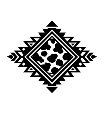 Cowprint Aztec Diamond Graphic Tee