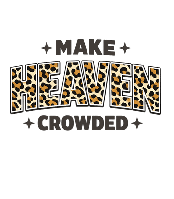 Make Heaven Crowded Leopard Graphic Tee