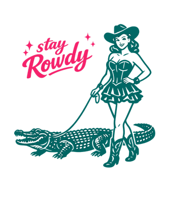 Stay Rowdy Cowgirl Alligator