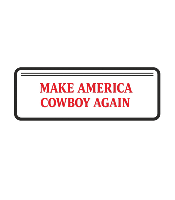 Make America Cowboy Again Banner Graphic Tee